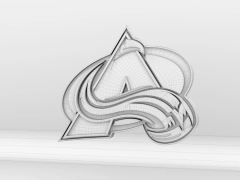 NHL Colorado Avalanche Logo 3D Model