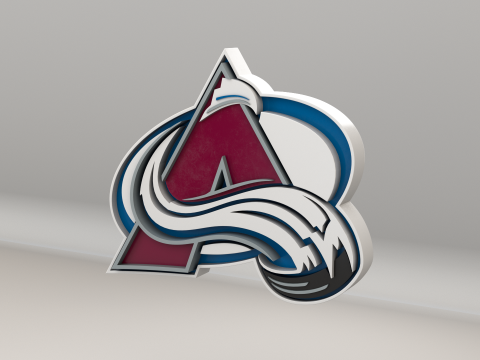NHL Colorado Avalanche Logo Modelo 3D