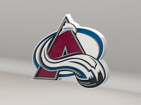 NHL Colorado Avalanche Logo 3D Model