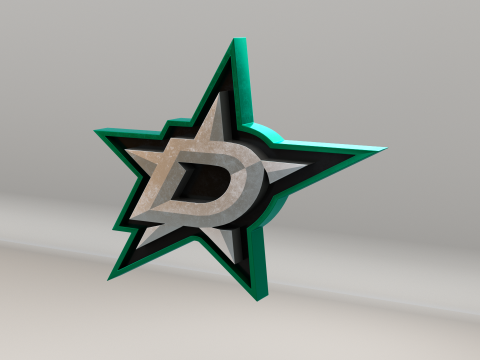 NHL Dallas Stars Logo Modelo 3D