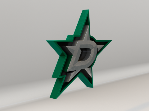 NHL Dallas Stars Logo Modelo 3D