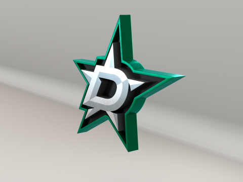 NHL Dallas Stars Logo Modelo 3D