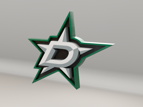 NHL Dallas Stars Logo Modelo 3D