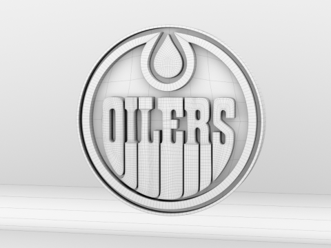 NHL Edmonton Oilers Logo 3D Model