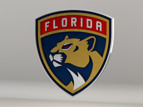 NHL Florida Panthers Logo Modelo 3D