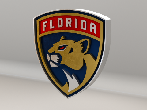 NHL Florida Panthers Logo 3D Model