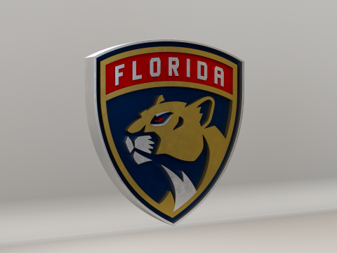 NHL Florida Panthers Logo 3D Model