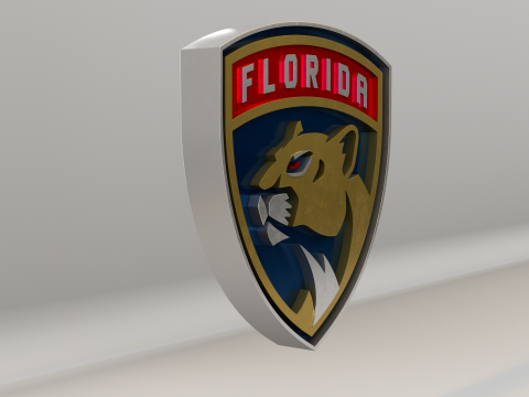 NHL Florida Panthers Logo 3D Model