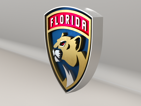 NHL Florida Panthers Logo 3D Model