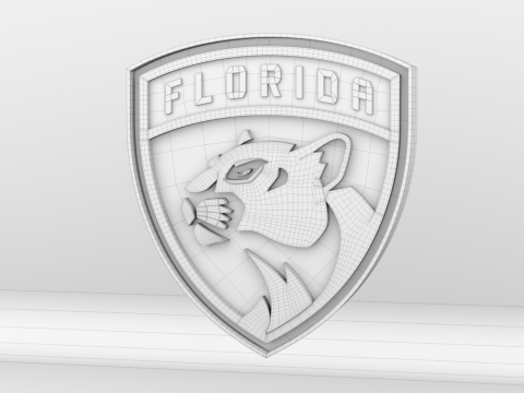 NHL Florida Panthers Logo 3D Model