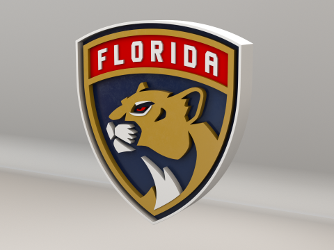 NHL Florida Panthers Logo 3D Model