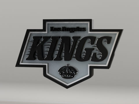 NHL Los Angeles Kings Logo Modelo 3D
