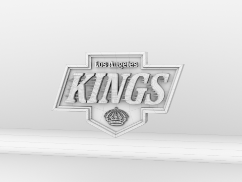 NHL Los Angeles Kings Logo 3D Model