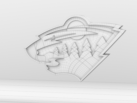 NHL Minnesota Wilds Logo 3D 模型