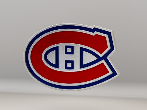 NHL Montreal Canadiens Logo Modelo 3D