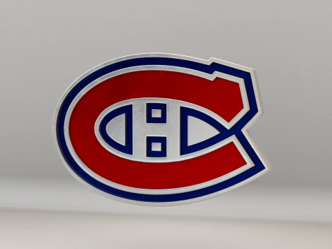 NHL Montreal Canadiens Logo 3D Model