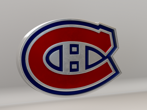 NHL Montreal Canadiens Logo 3D Модель