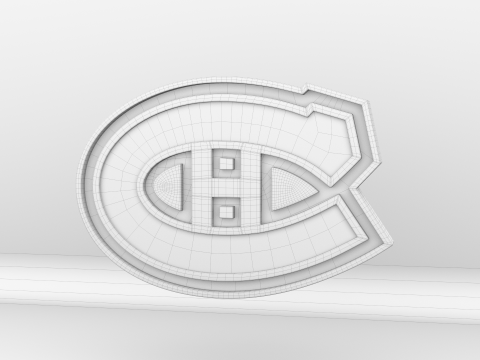 NHL Montreal Canadiens Logo 3D Модель