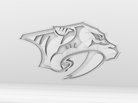 NHL Nashville Predators Logo 3D Модель
