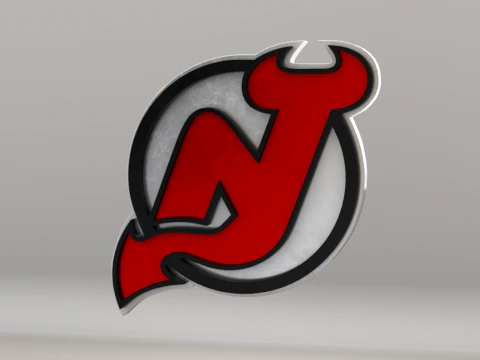 NHL New Jersey Devils Logo Modelo 3D