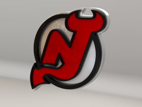 NHL New Jersey Devils Logo 3D मॉडल
