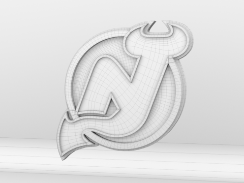 NHL New Jersey Devils Logo 3D मॉडल