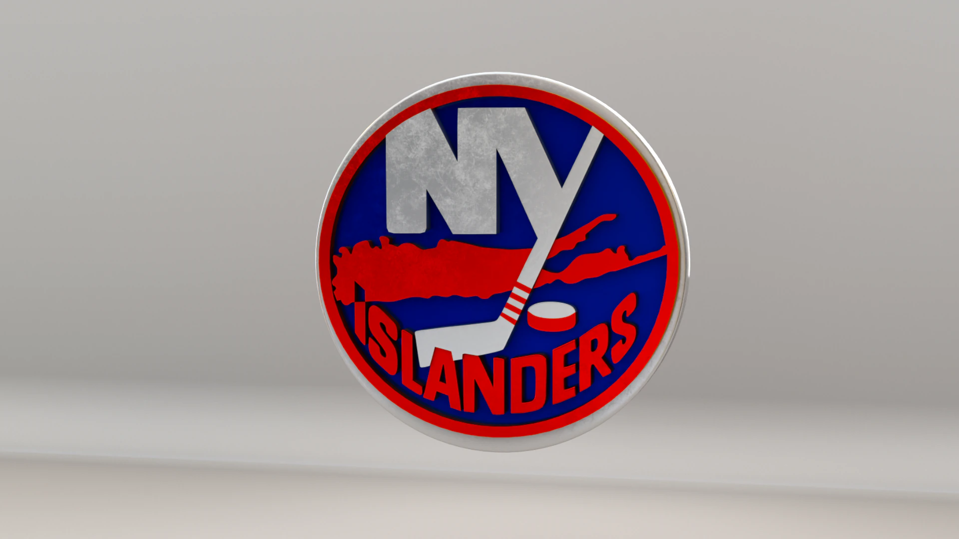 NHL New York Islanders Logo 3D Model .c4d .max .obj .3ds .fbx .stl .blend 