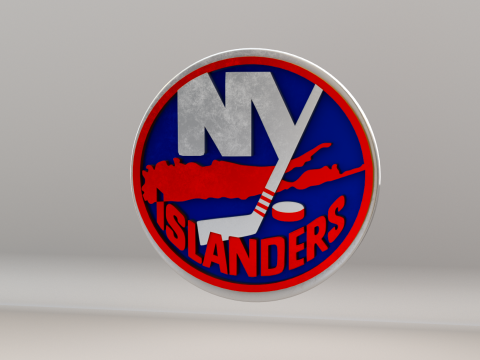 NHL New York Islanders Logo Modelo 3D