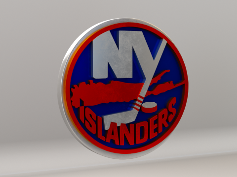 NHL New York Islanders Logo 3D Model