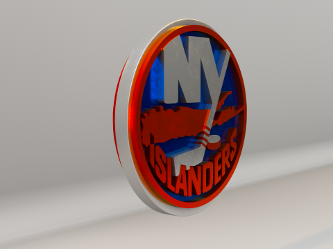 NHL New York Islanders Logo 3D Model