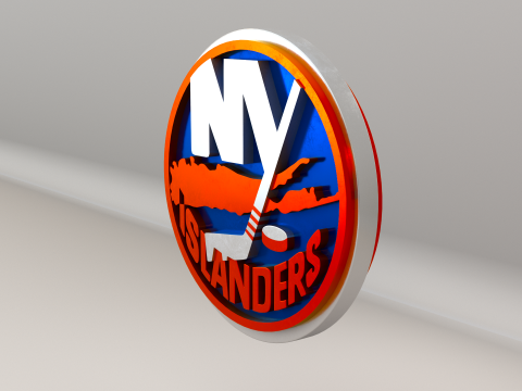 NHL New York Islanders Logo 3D Model