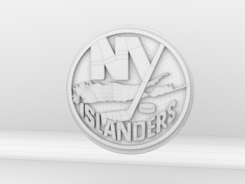 NHL New York Islanders Logo 3D Model