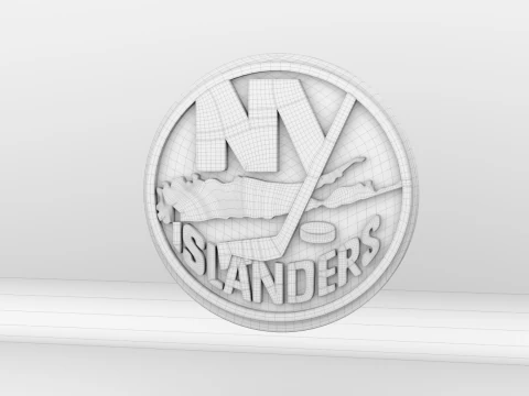 NHL New York Islanders Logo 3D Model