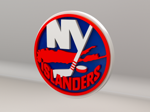 NHL New York Islanders Logo 3D Model