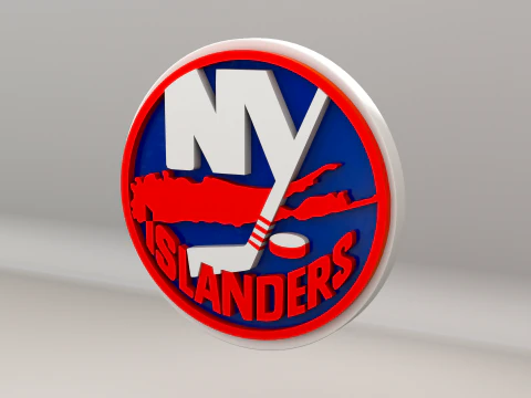 NHL New York Islanders Logo 3D Model