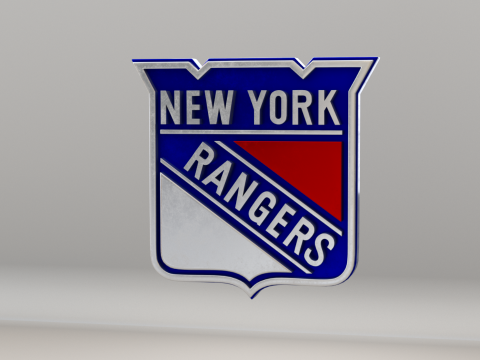 NHL New York Rangers Logo Modelo 3D