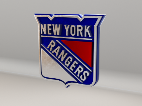 NHL New York Rangers Logo Modello 3D