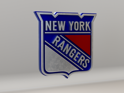 NHL New York Rangers Logo Modello 3D