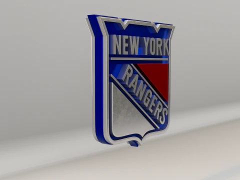 NHL New York Rangers Logo 3D Model
