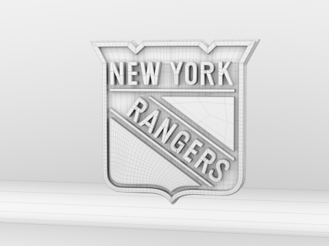 NHL New York Rangers Logo Modello 3D
