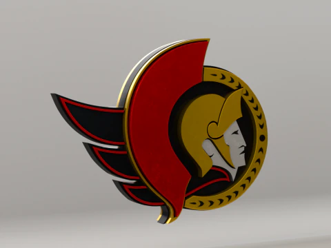 NHL Ottawa Senators Logo 3D Model