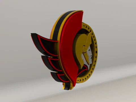 NHL Ottawa Senators Logo 3D Model