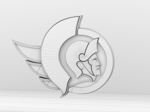 NHL Ottawa Senators Logo Modelo 3D