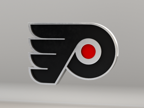 NHL Philadelphia Flyers Logo Modelo 3D