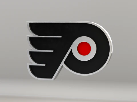 NHL 필라델피아 전단지 로고 3D 모델