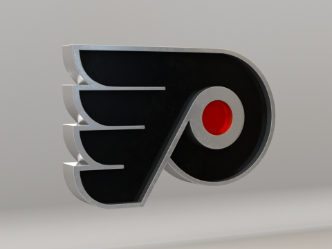 NHL Philadelphia Flyers Logo 3D Model