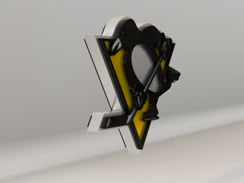 NHL Pittsburgh Penguins Logo 3D 모델