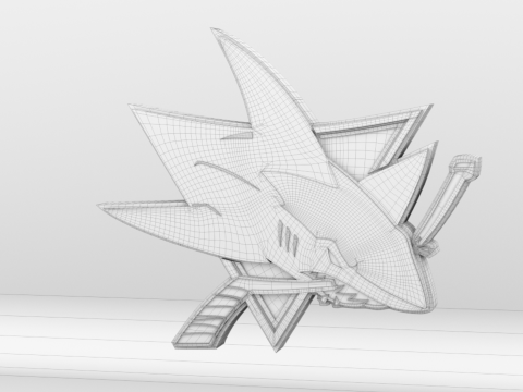 NHL San Jose Sharks Logo 3D मॉडल