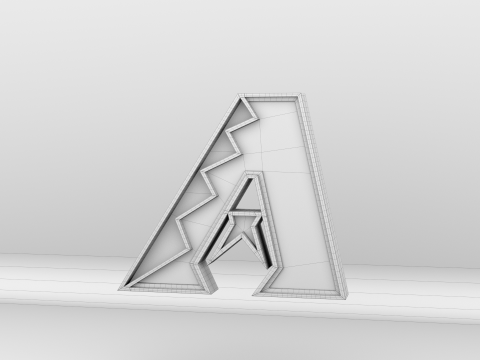 MLB Arizona Diamondbacks Team Logo Modello 3D