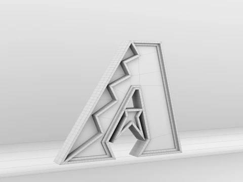 MLB Arizona Diamondbacks Team Logo 3D Model